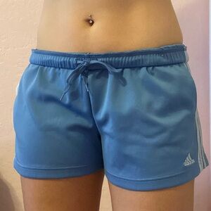 Light Blue Adidas Running Shorts